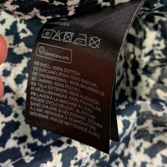 H&M Premium 100% Cotton Slim Fit Button Down Shirt Allover Print Mens Size Large - Picture 5 of 16